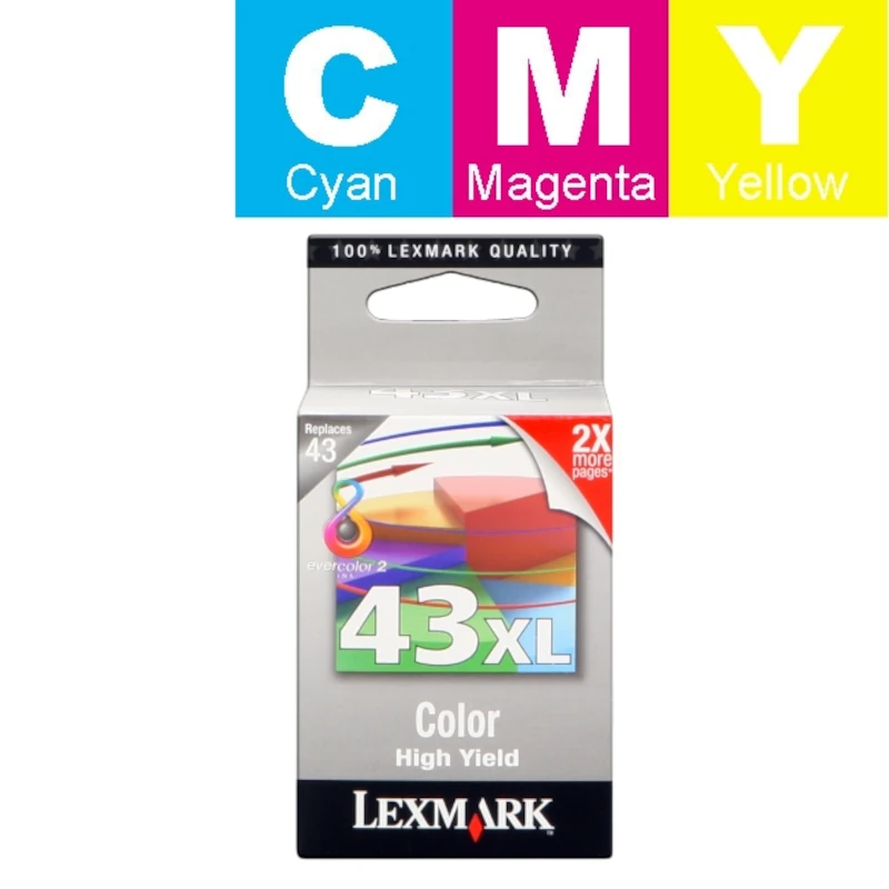 Tinta (Lexmark) 43 CMY / 18YX143E