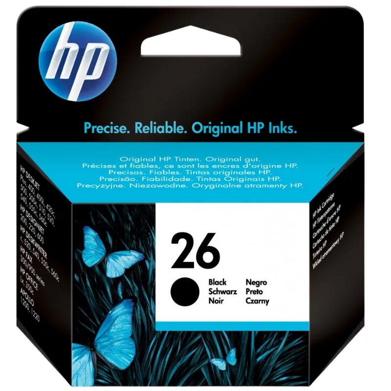 Tinta (HP) 26 BK / 51626AE