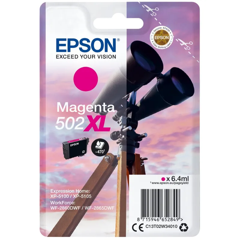 Tinta (Epson) 502 MA XL / C13T02W34010