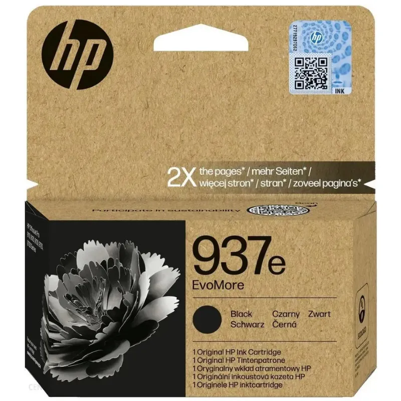 Tinta (HP) 937 BK E / 4S6W9NE