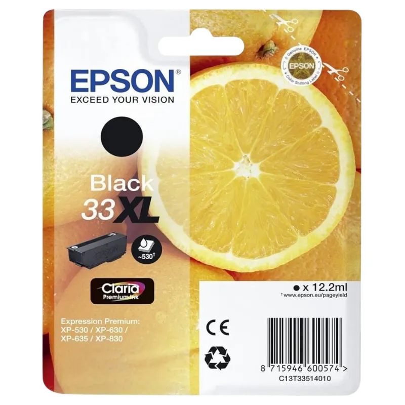 Tinta (Epson) T-3351 BK XL / C13T33514012
