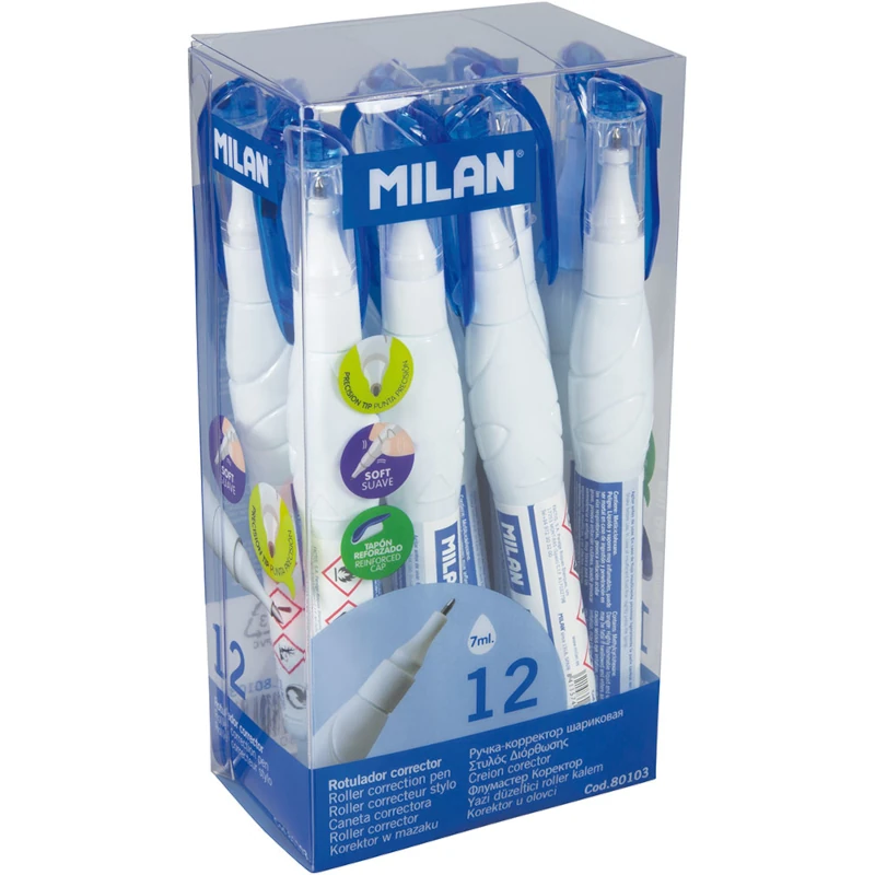 Fluid korekturni u olovci MILAN 7ml 12kom displej 80103 P12/432
