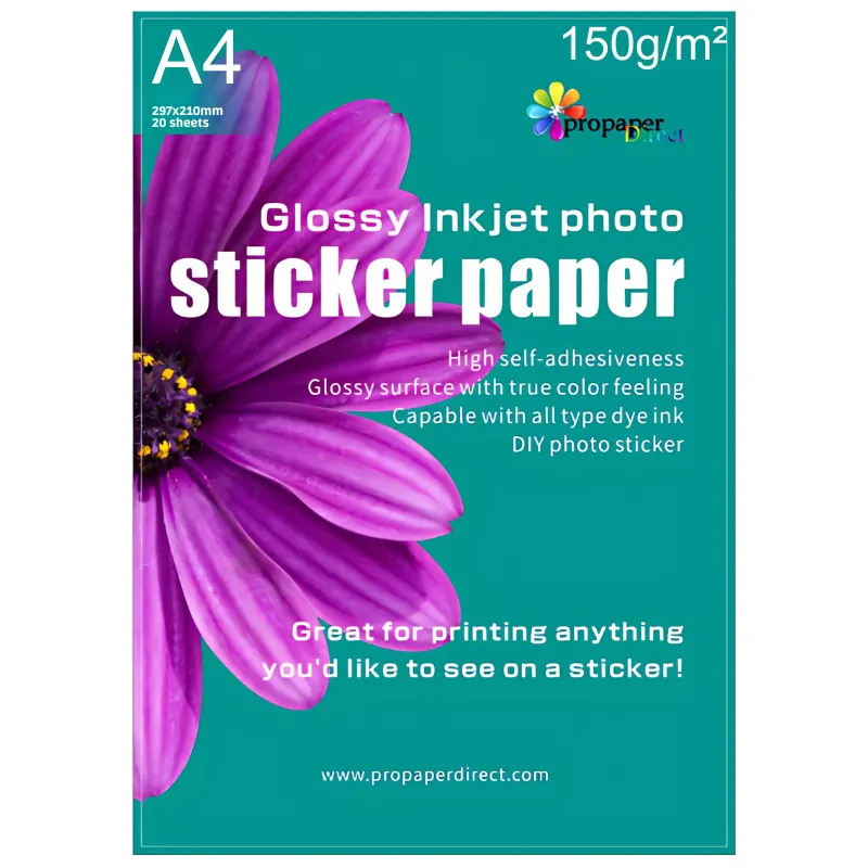 Papir Foto Glossy A4 150g [SAMOLJEPLJIV]