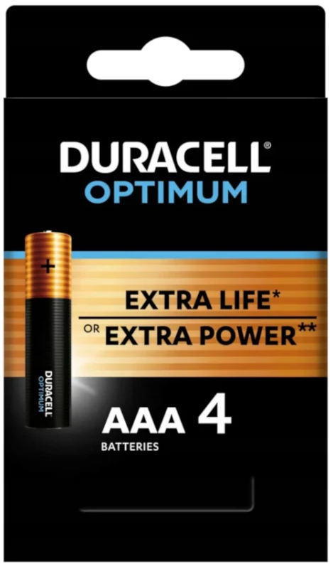 Baterija (Duracell) Optimum AAA | LR03 | MN2400 /4KOM