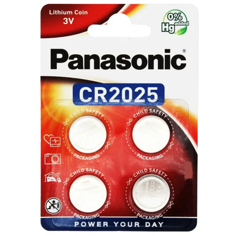 PANASONIC Lithium CR2025 4KOM