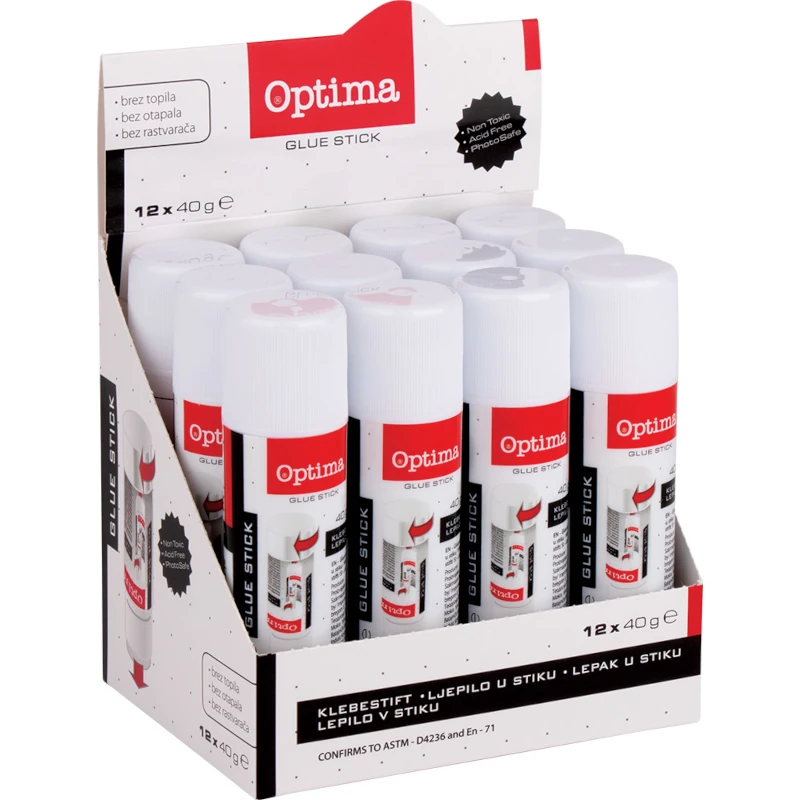 Ljepilo u stiku 40g OPTIMA display 36219 P12/384
