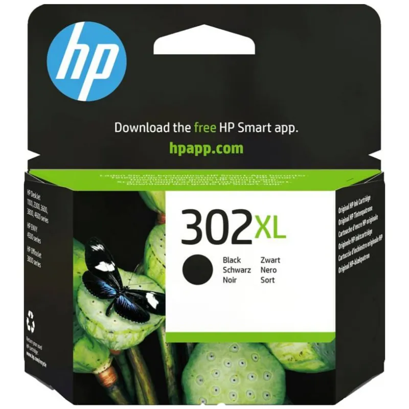 Tinta (HP) 302 BK XL / F6U68AE