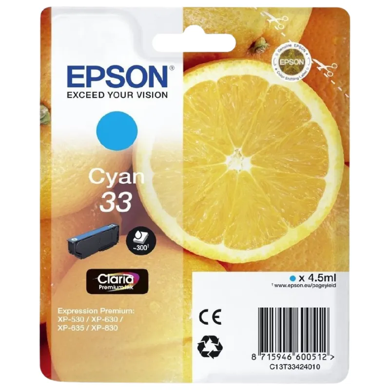 Tinta (Epson) T-3342 CY / C13T33424012