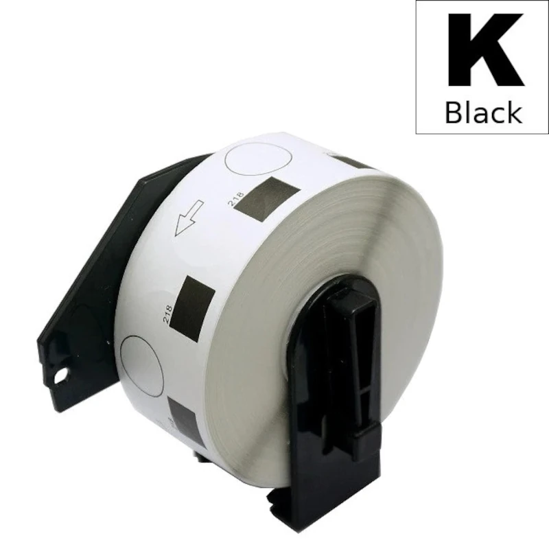 Etiketa Rola Zamjenska (Brother) DK-11218 BK|WH [24mm*24mm] / DK11218