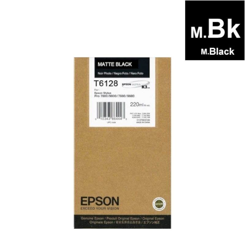 Tinta (Epson) T-6128 MBK / C13T612800