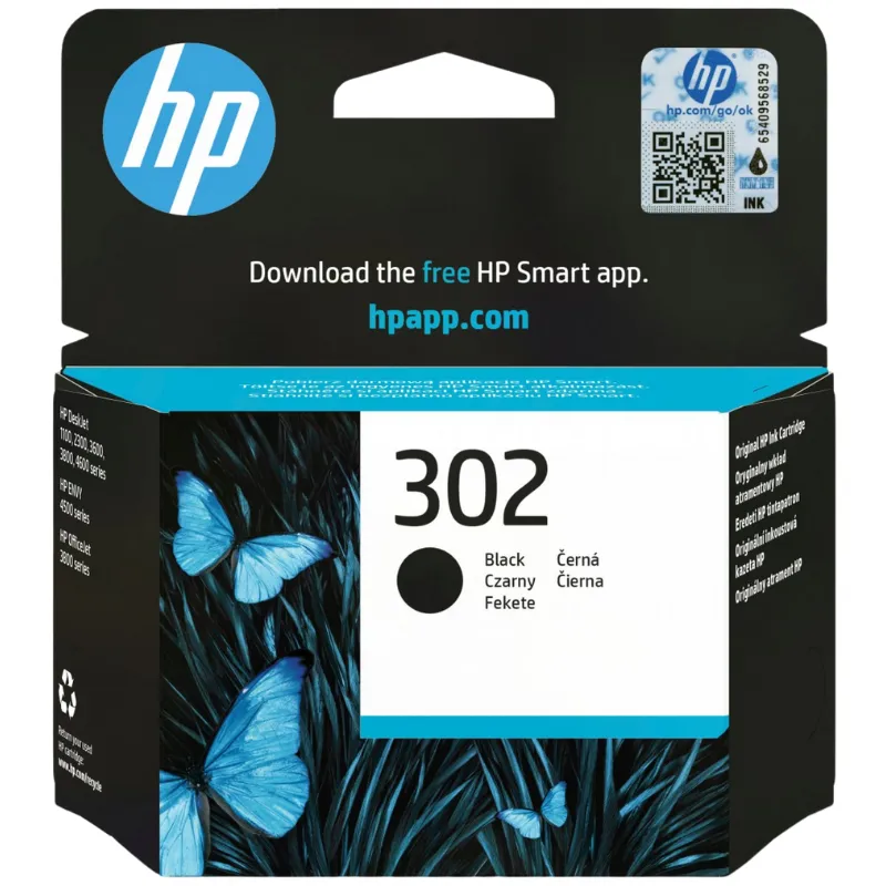 Tinta (HP) 302 BK / F6U66AE