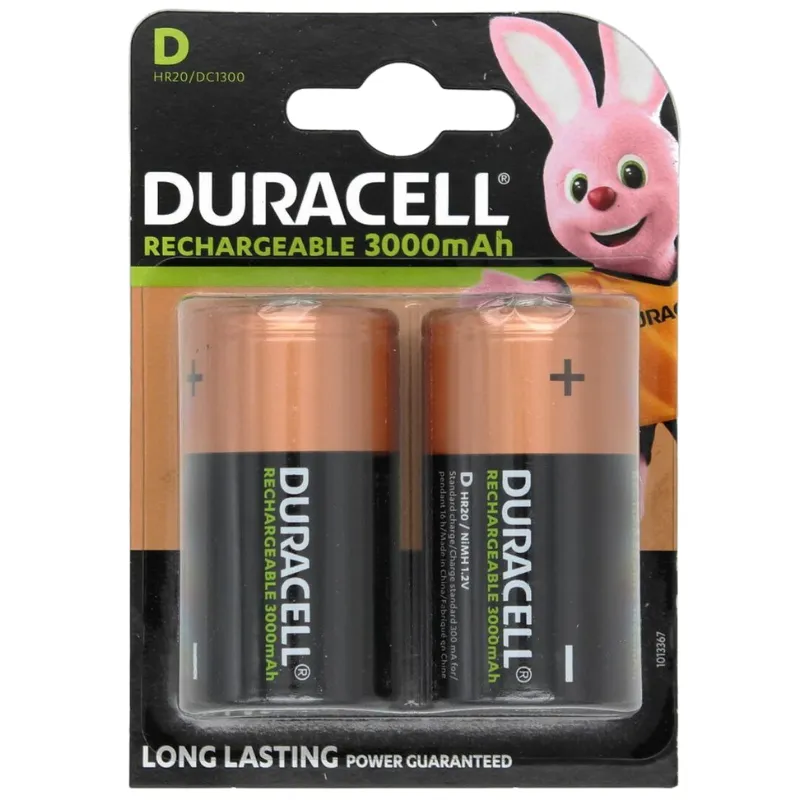 DURACELL Punjive D 3000mAh 2KOM
