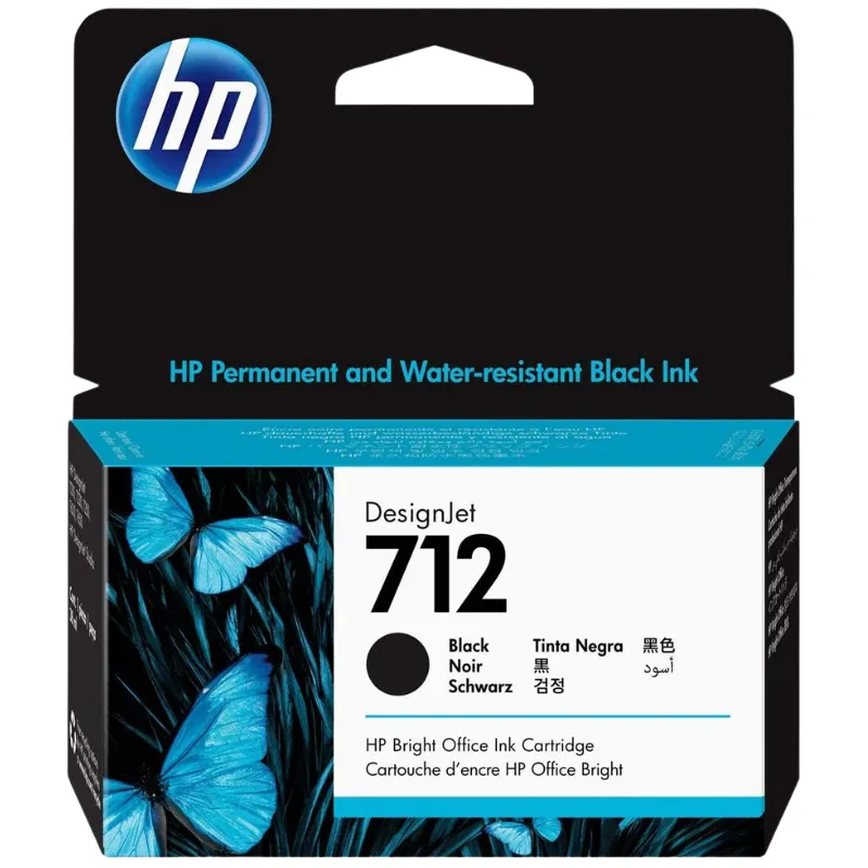 Tinta (HP) 712 BK / 3ED70A
