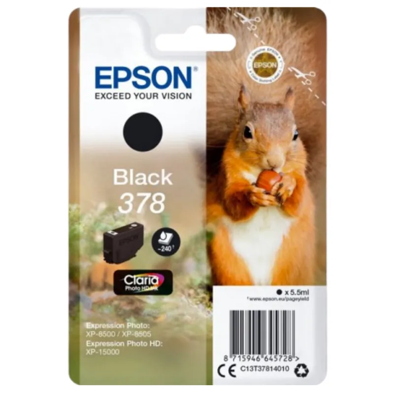 Tinta (Epson) T-3781 BK / C13T37814010