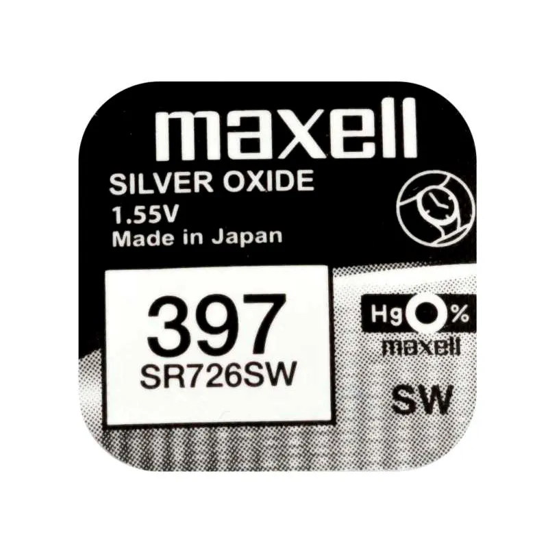 Baterija (Maxell) Silver Oxide 397 | SR726SW | SR59 /1KOM