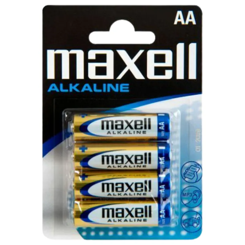 MAXELL Alkaline AA LR6 4KOM