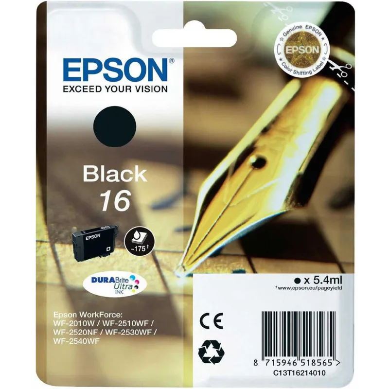 Tinta (Epson) T-1621 BK / C13T16214012