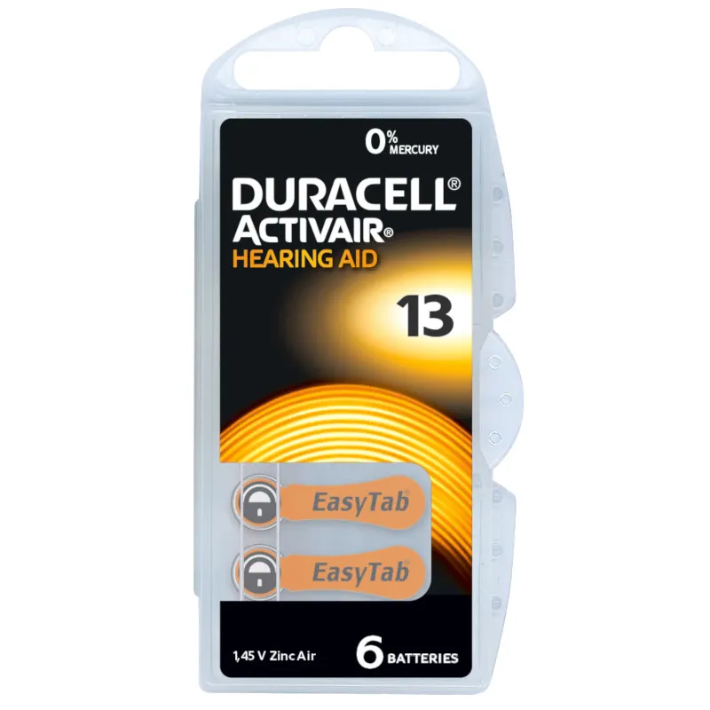 Baterija Za Slušni Aparat (Duracell) Activair 13 | PR48 | HA13 /6KOM