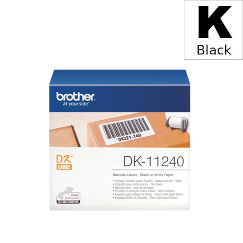 Etiketa Rola (Brother) DK-11240 BK|WH [102mm*51mm] / DK11240