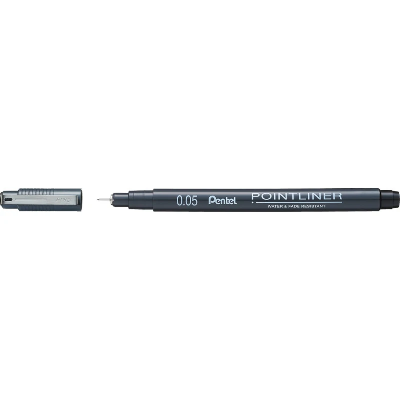 Flomaster fineliner PENTEL POINTLINER S20P crni P12/576