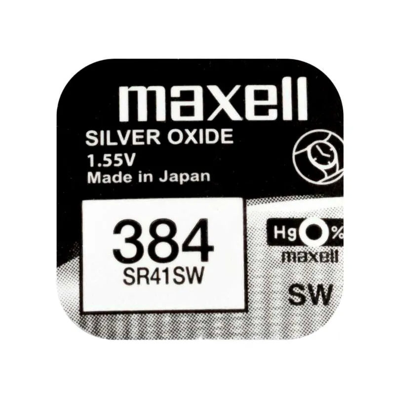 Baterija (Maxell) Silver Oxide 384 | SR41SW | SR41 /1KOM