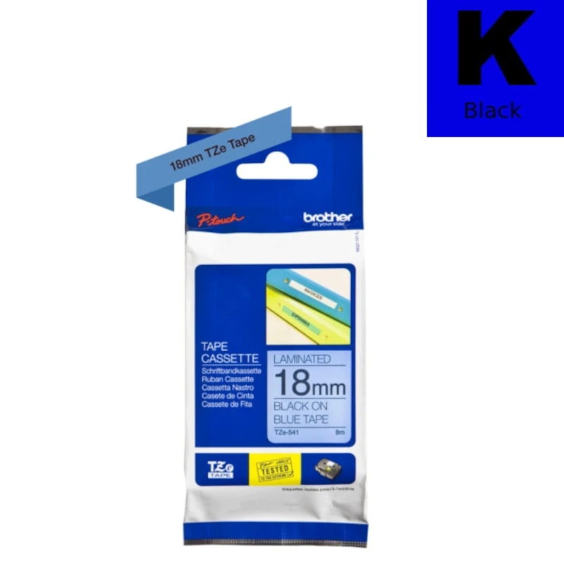 Traka Za Označavanje (Brother) TZE-541 BK|BL [18mm*8m] / TZE541