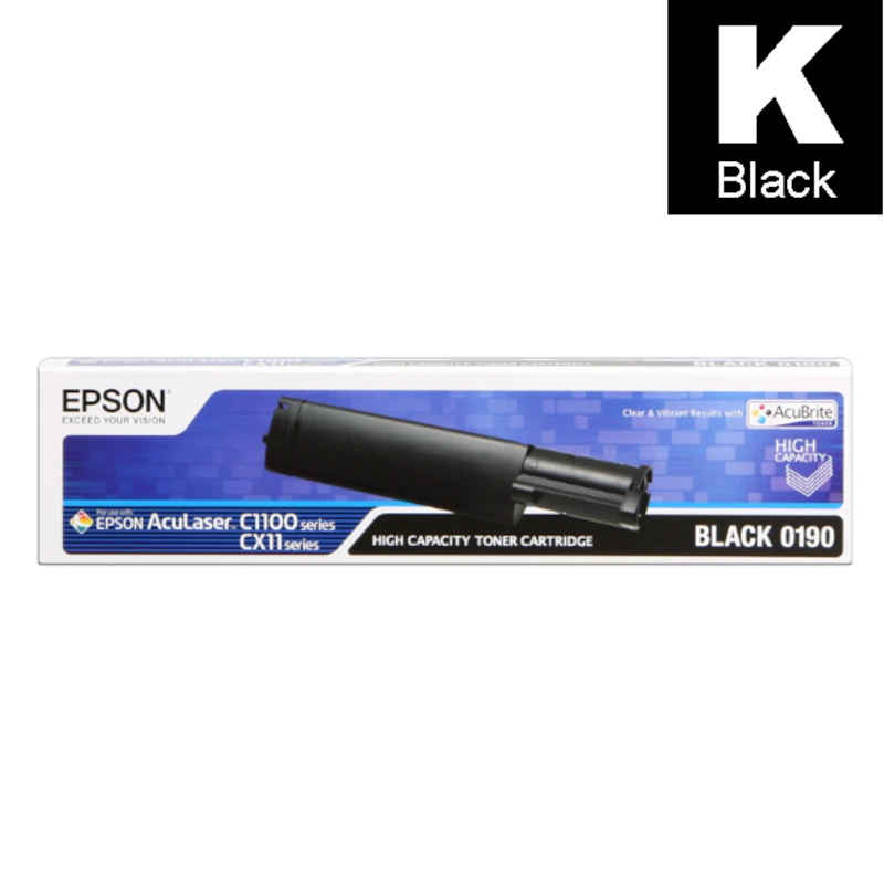 Toner (Epson) C-1100 BK HY / C13S050190