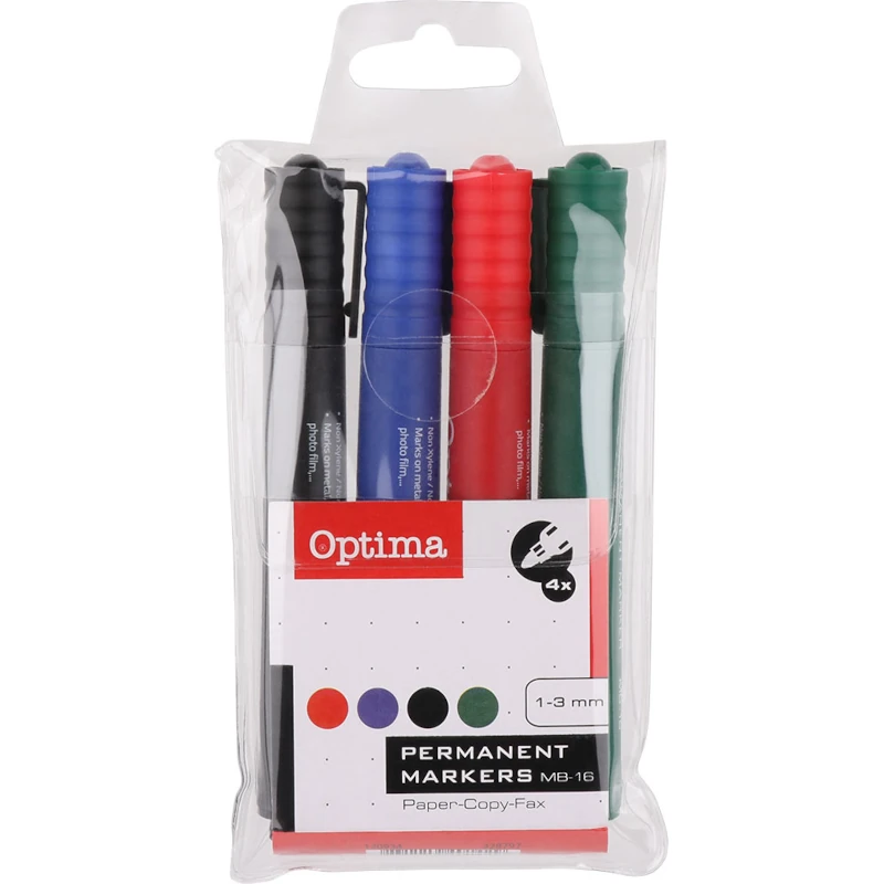 Marker perm. OPTIMA MB16 3mm okrugli vrh 4/1 120934 bls P12/144