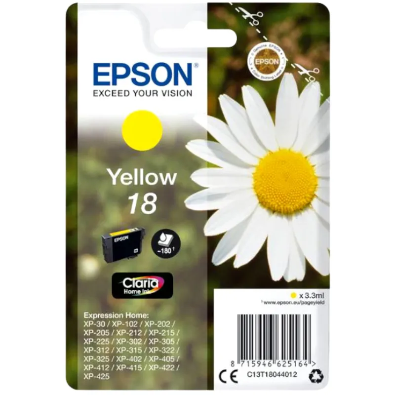 Tinta (Epson) T-1804 YE / C13T18044012