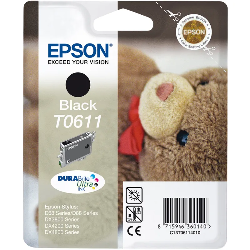 Tinta (Epson) T-0611 BK / C13T06114010