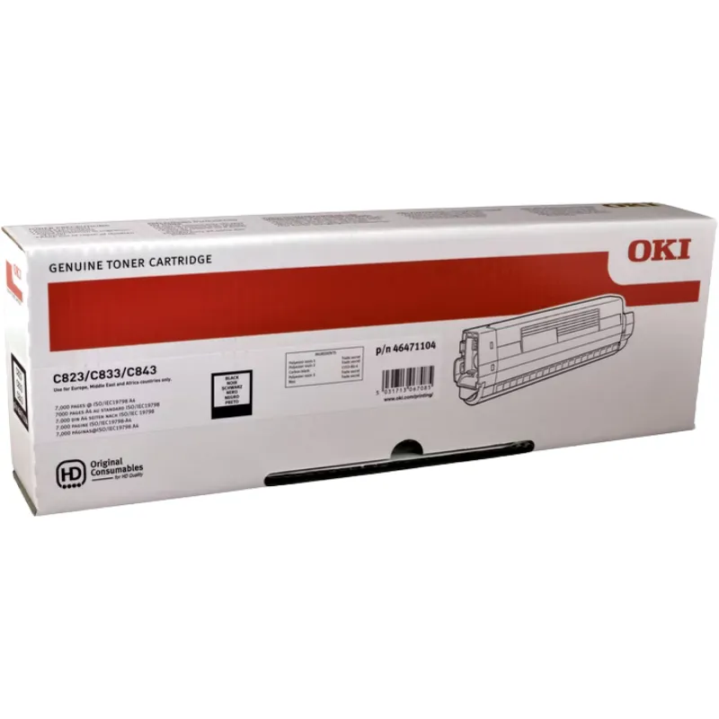 Toner (Oki) C-823 BK / 46471104