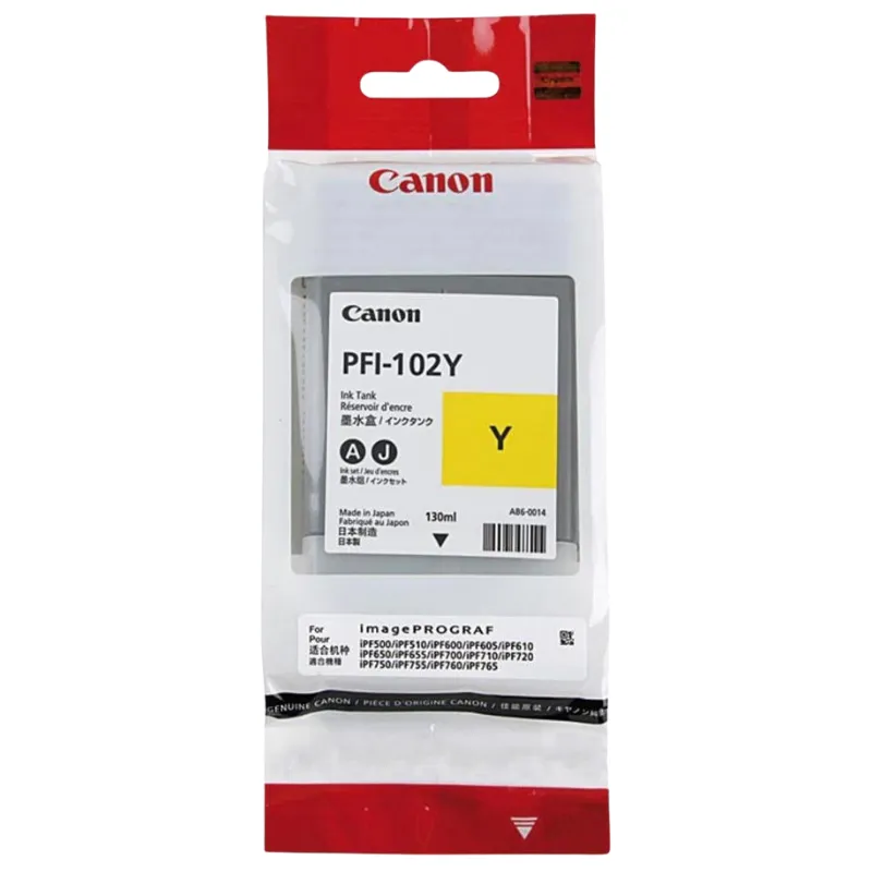 Tinta (Canon) PFI-102 YE / 0898B001