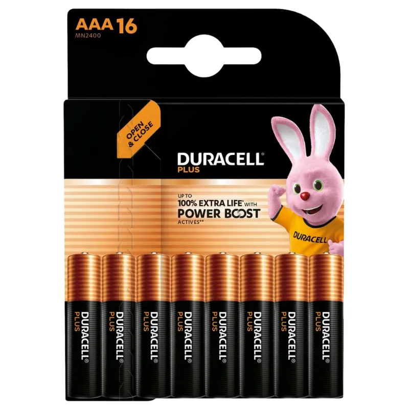 DURACELL Plus Boost AAA MN2400 16KOM