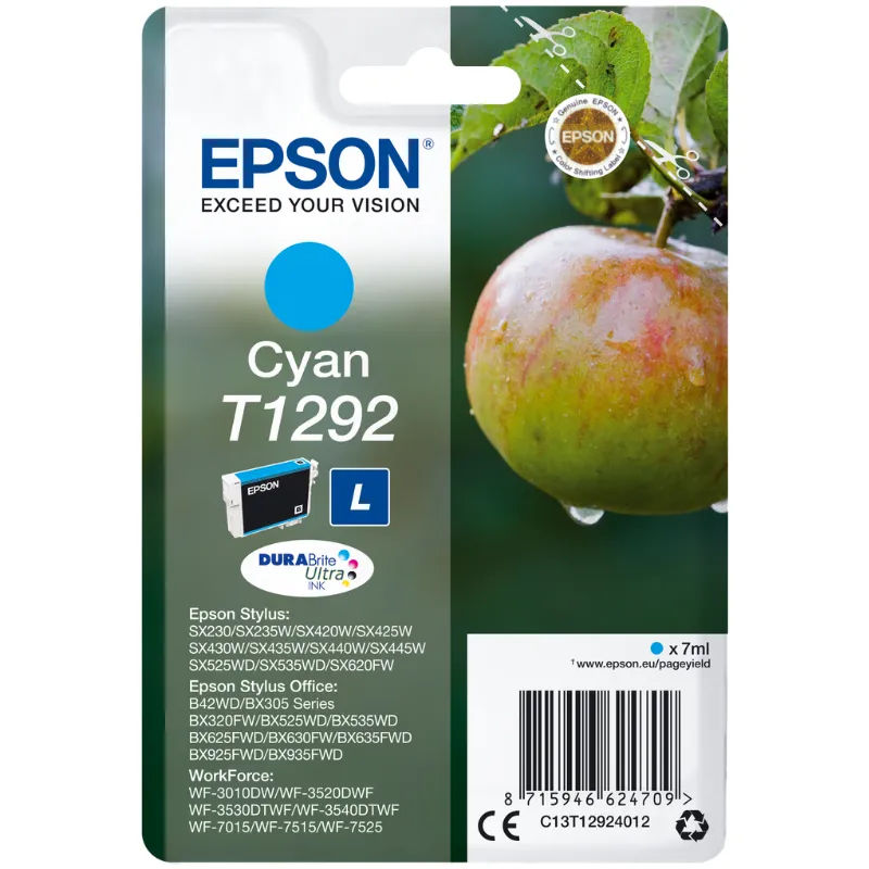 Tinta (Epson) T-1292 CY / C13T12924012 Tinta (Epson) T-1292 CY / C13T12924012