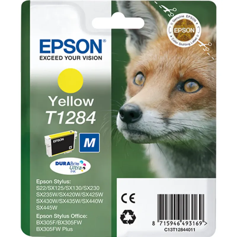 Tinta (Epson) T-1284 YE / C13T12844012 Tinta (Epson) T-1284 YE / C13T12844012