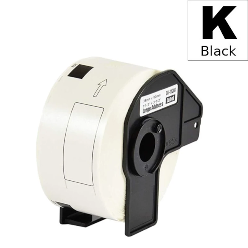 Etiketa Rola Zamjenska (Brother) DK-11208 BK|WH [38mm*90mm] / DK11208