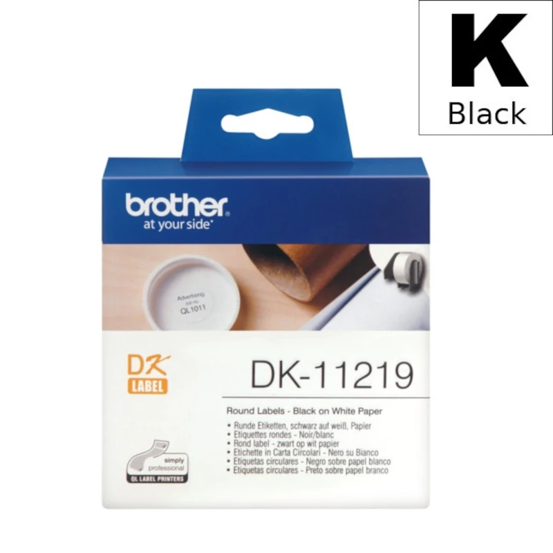 Etiketa Rola (Brother) DK-11219 BK|WH [29mm*90mm] / DK11219
