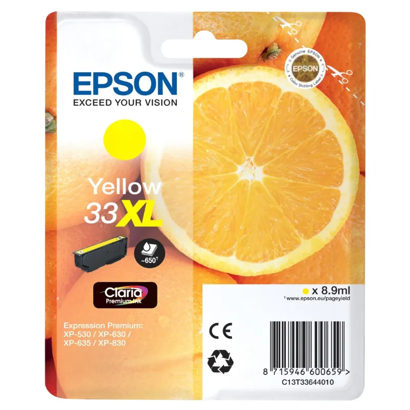 Tinta (Epson) T-3364 YE XL / C13T33644012