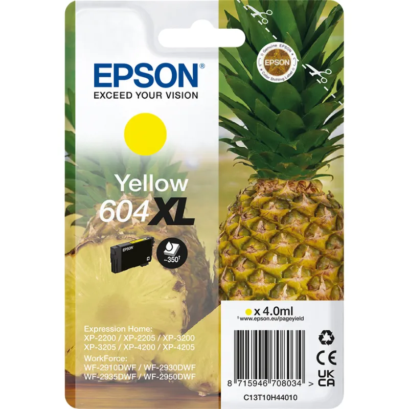 Tinta (Epson) 604 YE XL / C13T10H44010