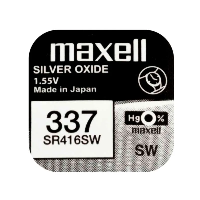Baterija (Maxell) Silver Oxide 337 | SR416SW | SR416 /1KOM