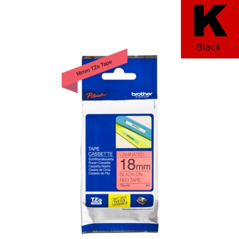 Traka Za Označavanje (Brother) TZE-441 BK|RE [18mm*8m] / TZE441