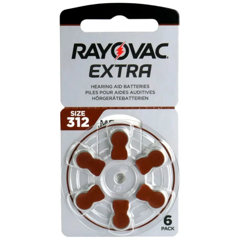 Baterija Za Slušni Aparat (Rayovac) Extra 312 | PR41 | HA312 /6KOM