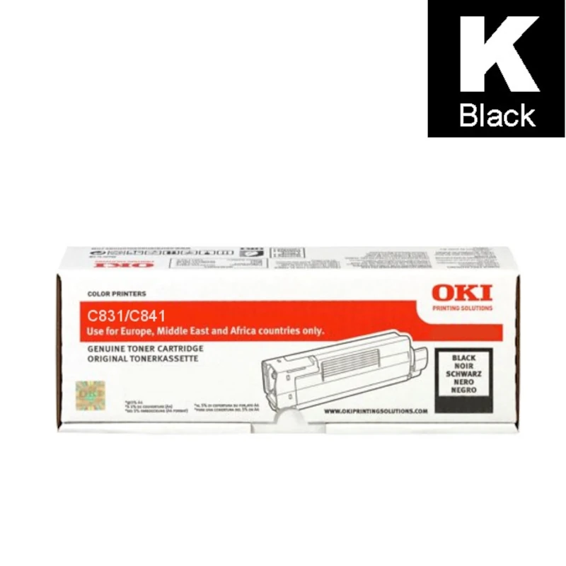 Toner (Oki) C-831 BK / 44844508