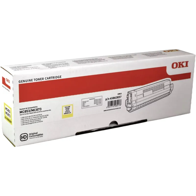 Toner (Oki) C-853 YE / 45862837