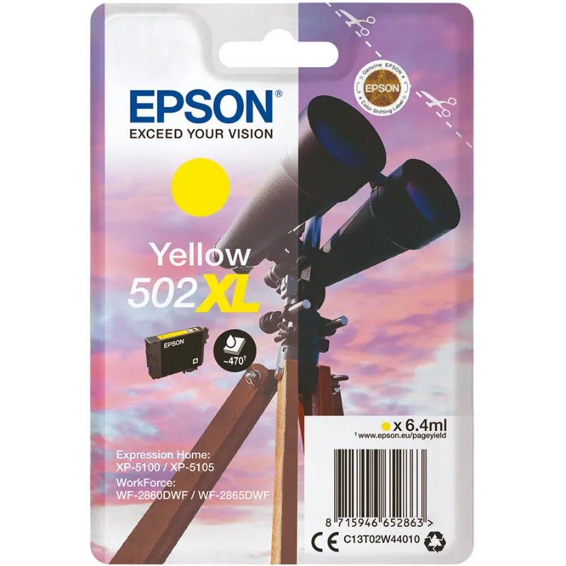 Tinta (Epson) 502 YE XL / C13T02W44010