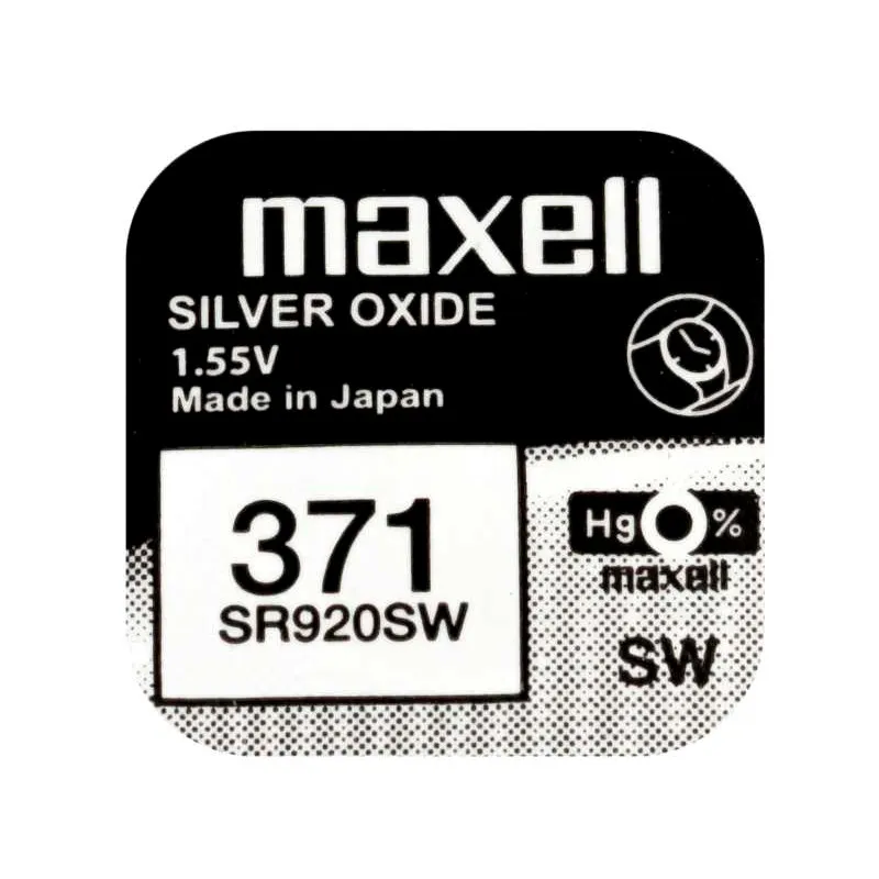 Baterija (Maxell) Silver Oxide 371 | SR920SW | SR69 /1KOM