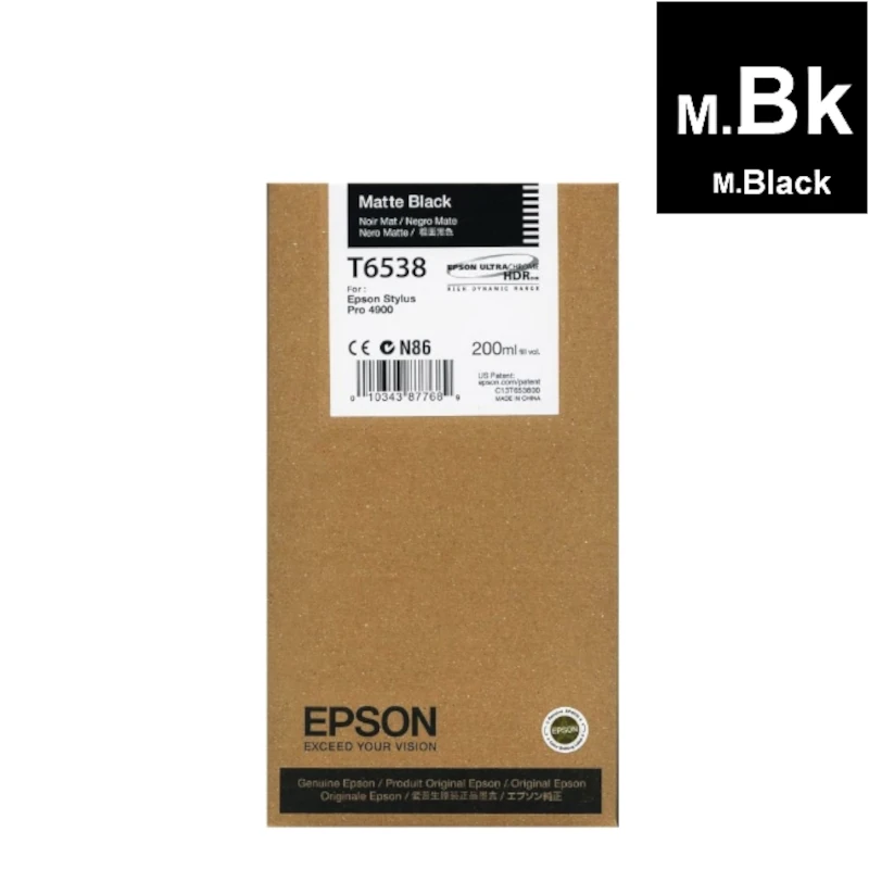 Tinta (Epson) T-6538 MBK / C13T653800
