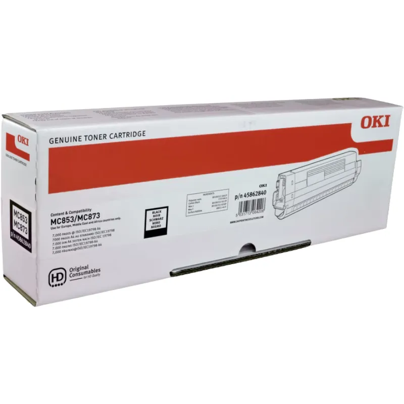 Toner (Oki) C-853 BK / 45862840