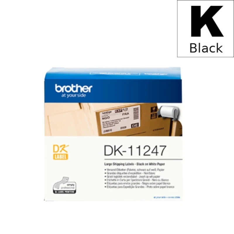 Etiketa Rola (Brother) DK-11247 BK|WH [103mm*164mm] / DK11247