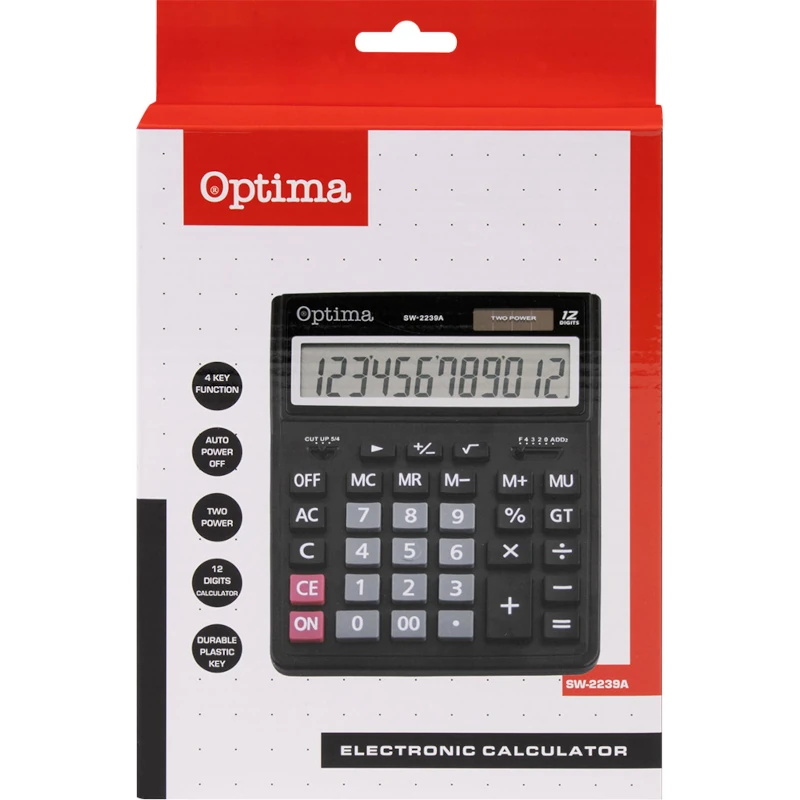 Kalkulator OPTIMA SW-2239A veliki 12mjesta 25252 bls P30/60